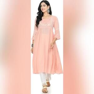 NWT AnjuShree Choice Women's Indian Top & Cotton Kurti Palazzo Pants, Large